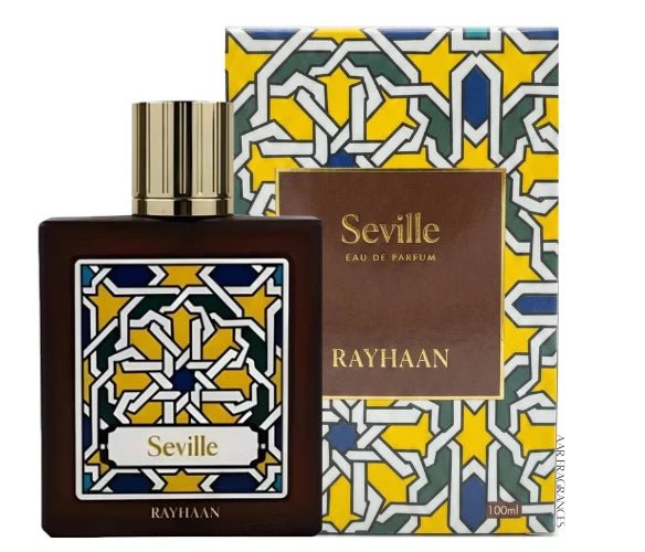Rayhaan Seville oriental spicy fragrance bottle design