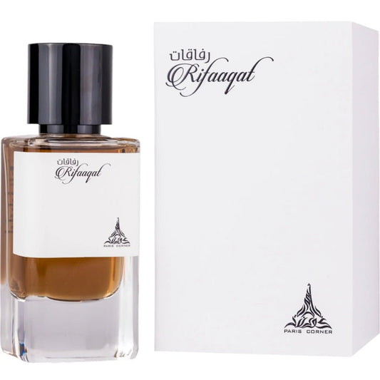 Paris Corner Rifaaqat Perfume 85ml EDP unisex bottle and box