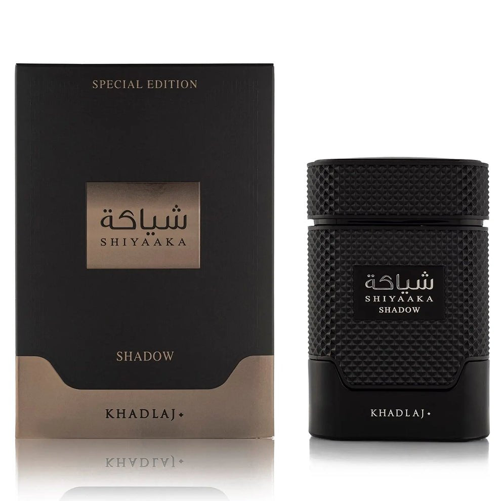 Shiyaaka Shadow Eau de Parfum by Khadlaj original box and bottle